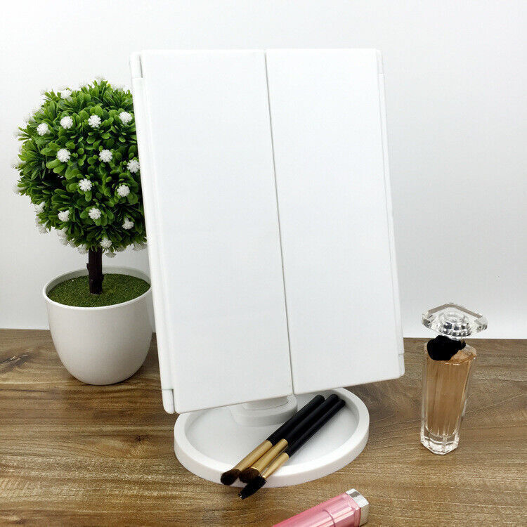 Foldable LED Mirror With Stand