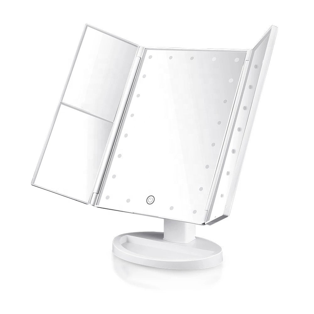 Foldable LED Mirror With Stand