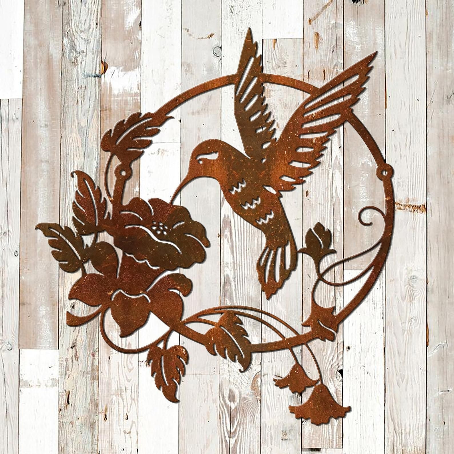 Metal Hummingbird Wall Art