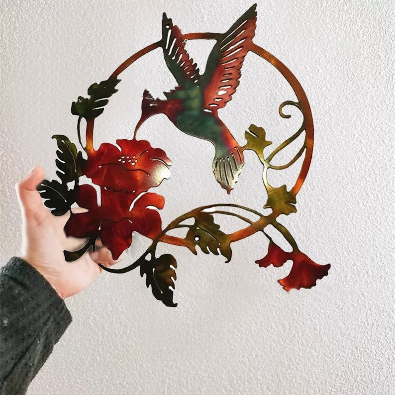 Metal Hummingbird Wall Art